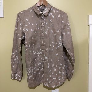 J. Jill Linen Button Down Shirt